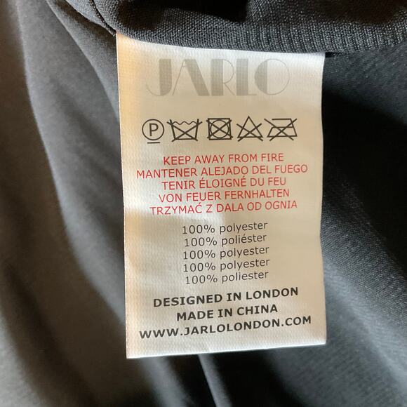 Jarlo Backless Lace and Crepe Long A-Line Evening Gown Size 8 Formal Dress - Picture 8 of 10